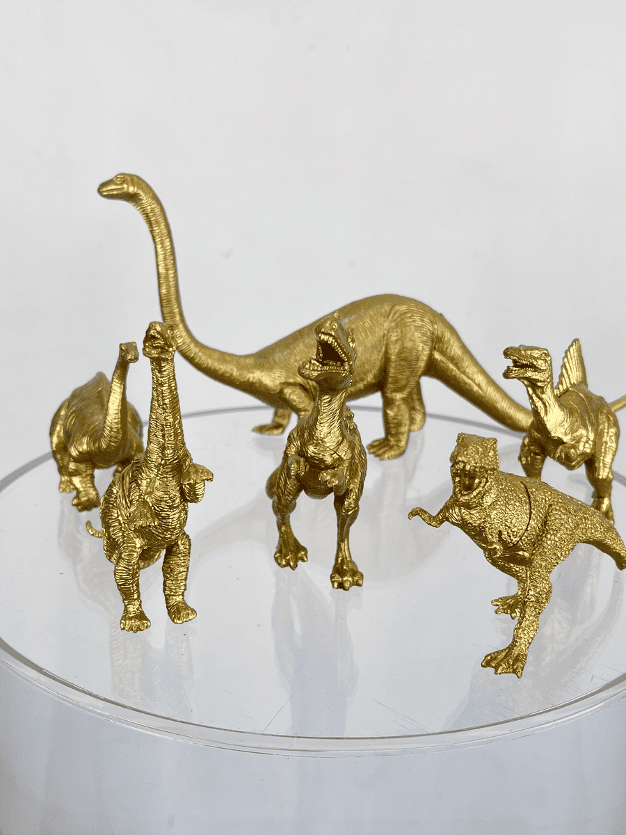 Gold 2024 dinosaur figurine