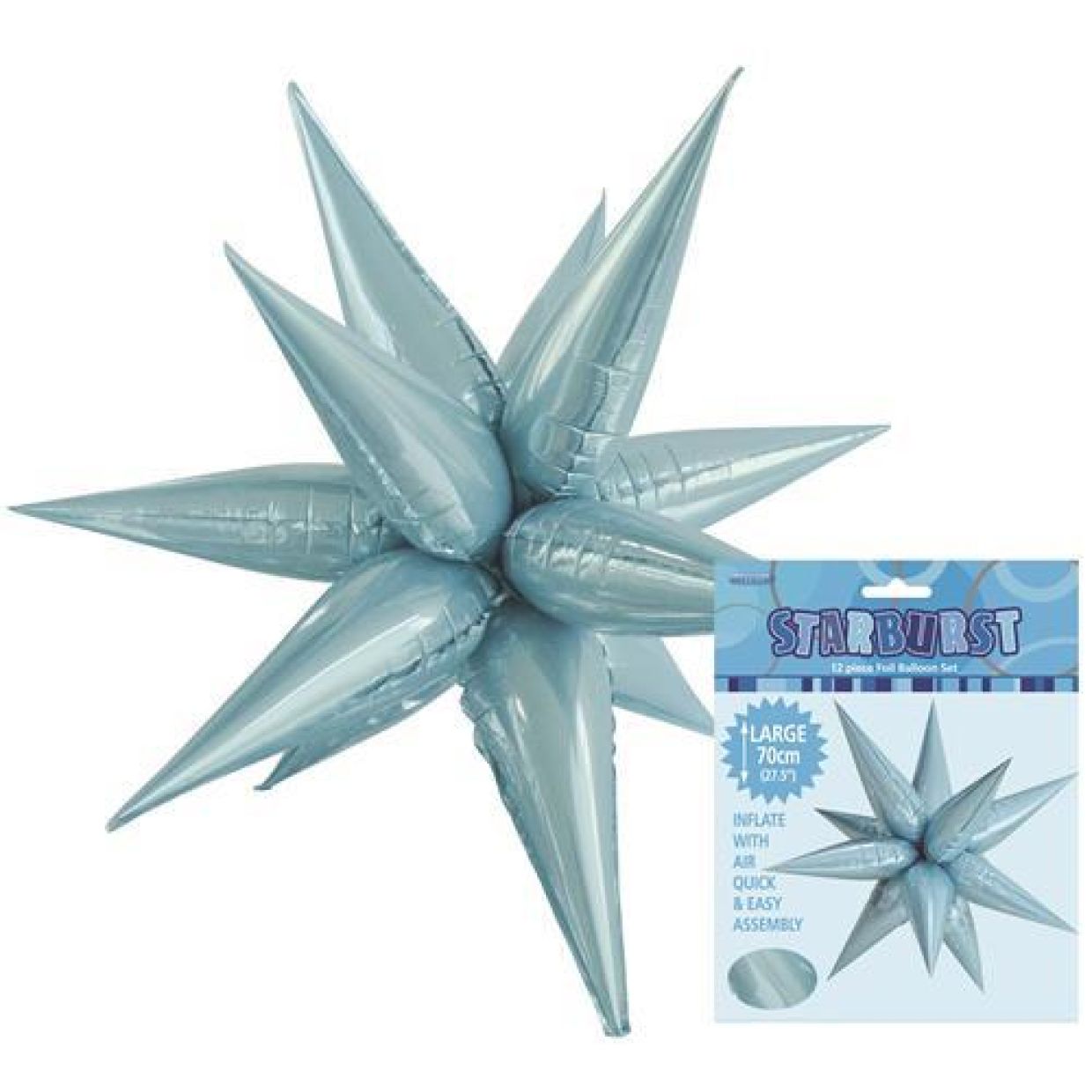 Starburst 70cm Light Blue