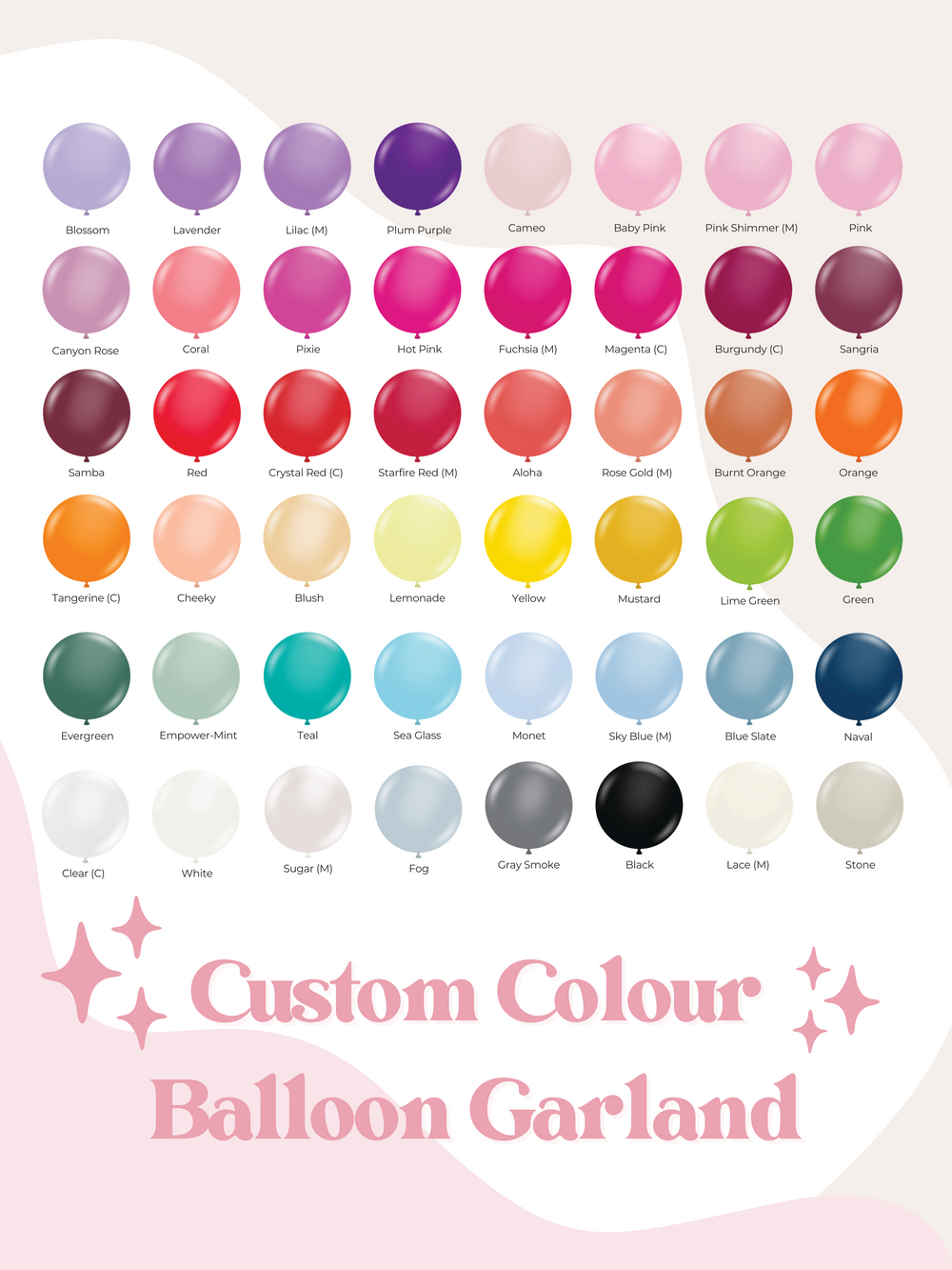 CUSTOM BALLOON GARLAND