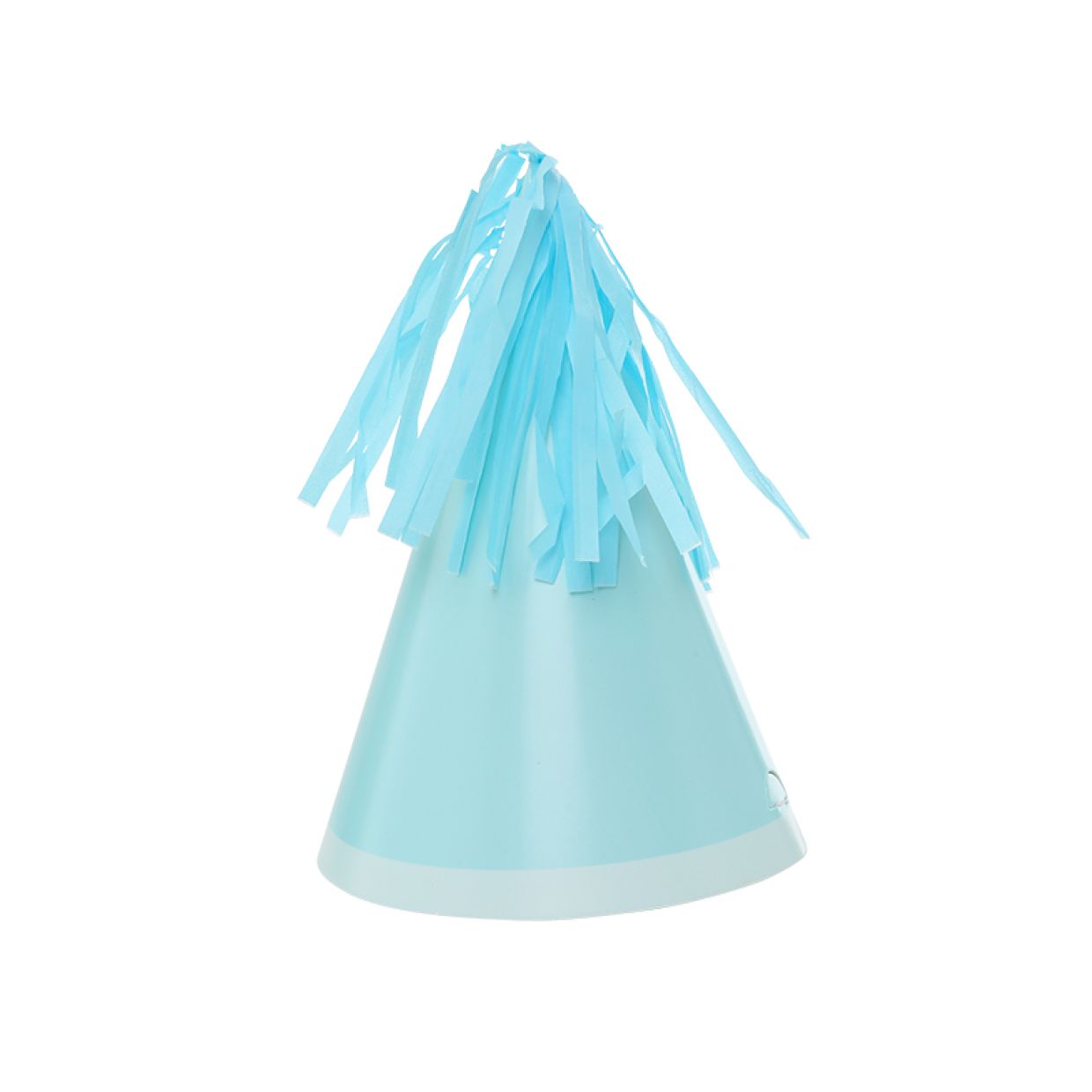 Five Star 10pk Paper Party Hat with Tassel Topper Pastel Blue