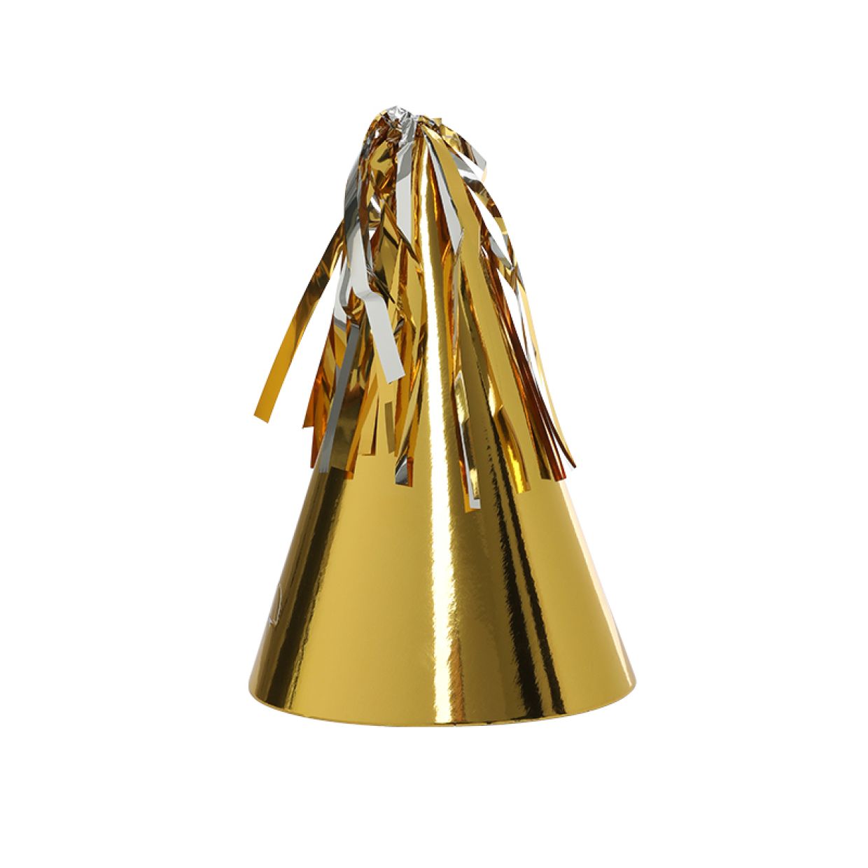 Five Star 10pk Paper Party Hat with Tassel Topper Metallic Gold