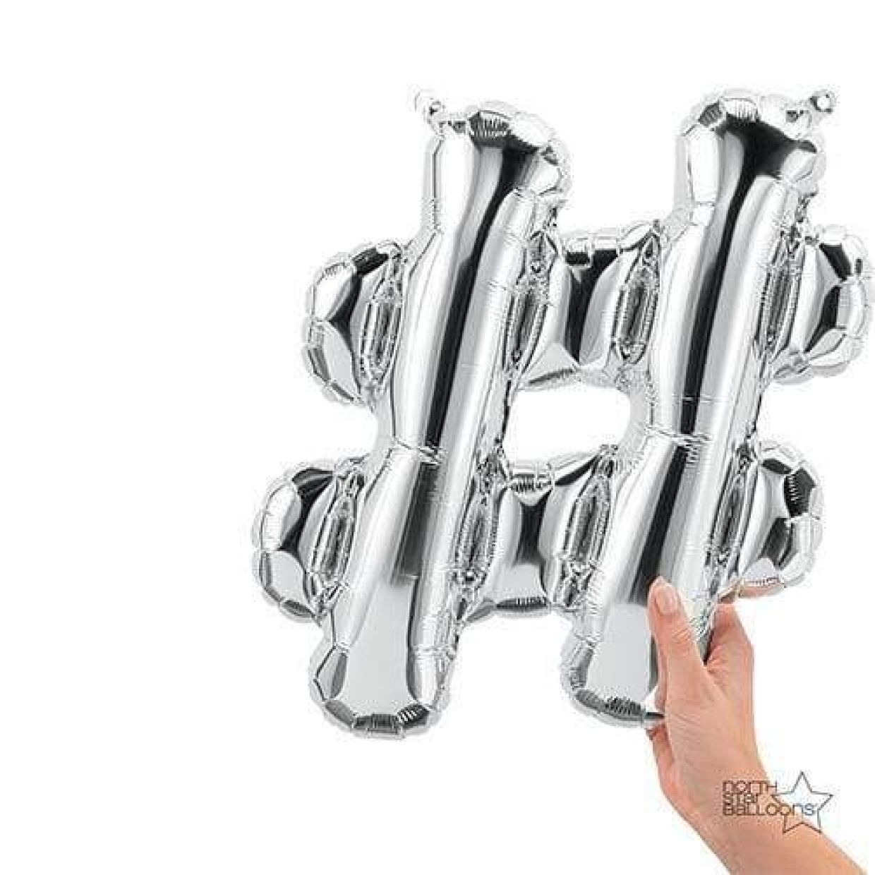 Silver Hashtag 41cm - Air Fill