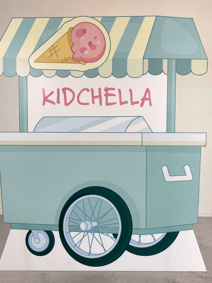 ICECREAM CART STANDEE