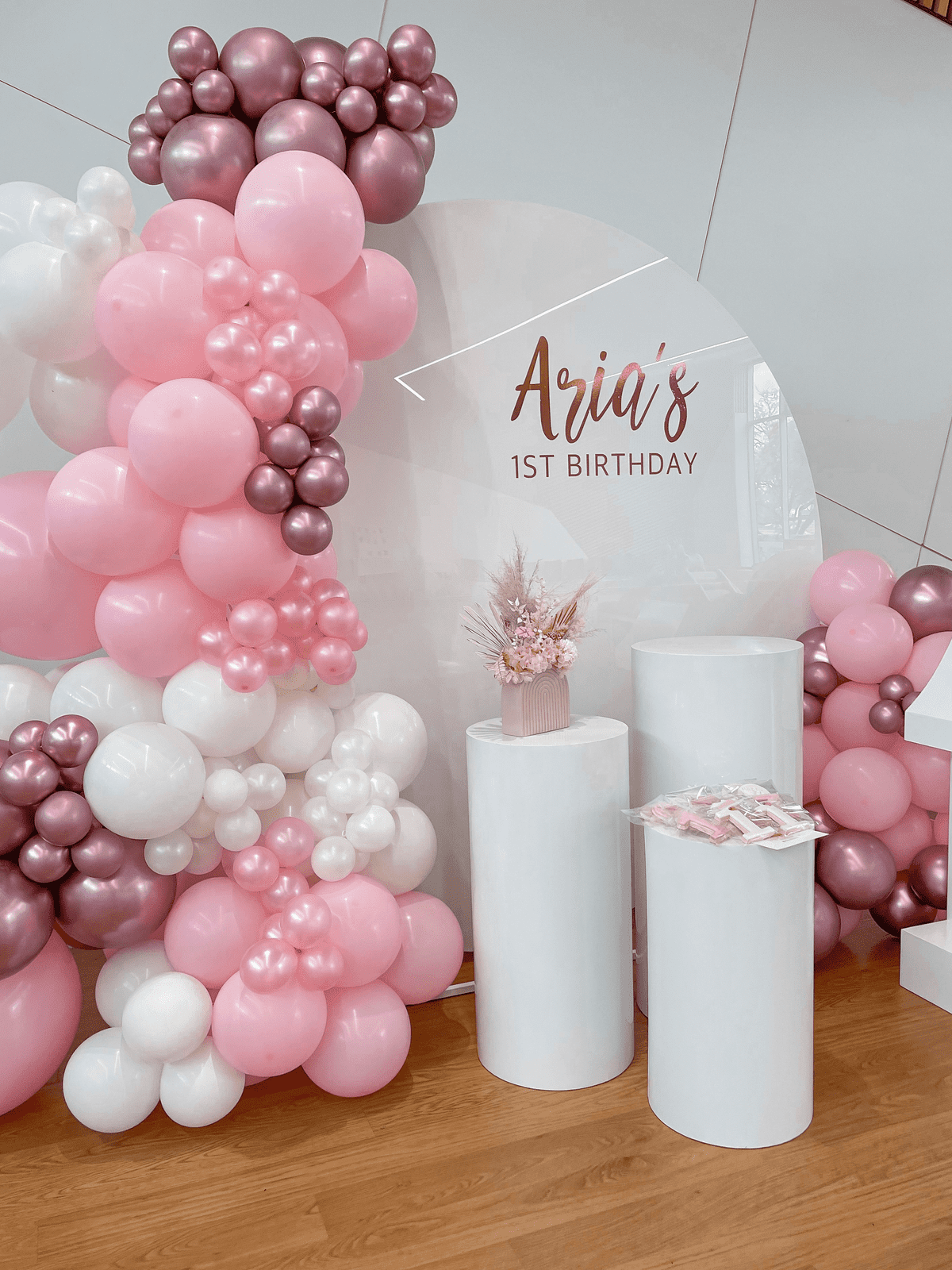 PINK PALETTE BALLOON GARLAND