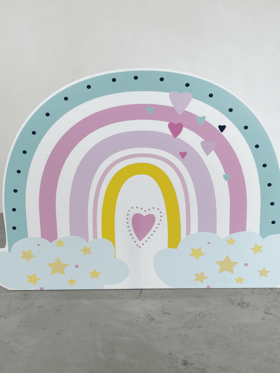 PASTEL RAINBOW STANDEE