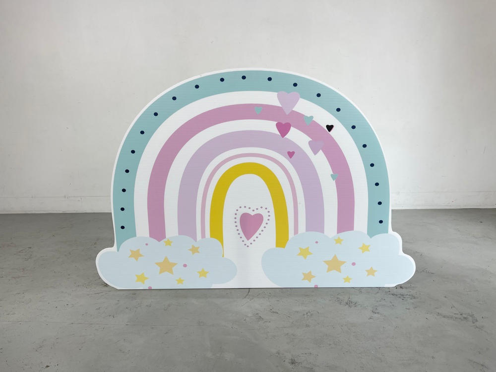 PASTEL RAINBOW STANDEE