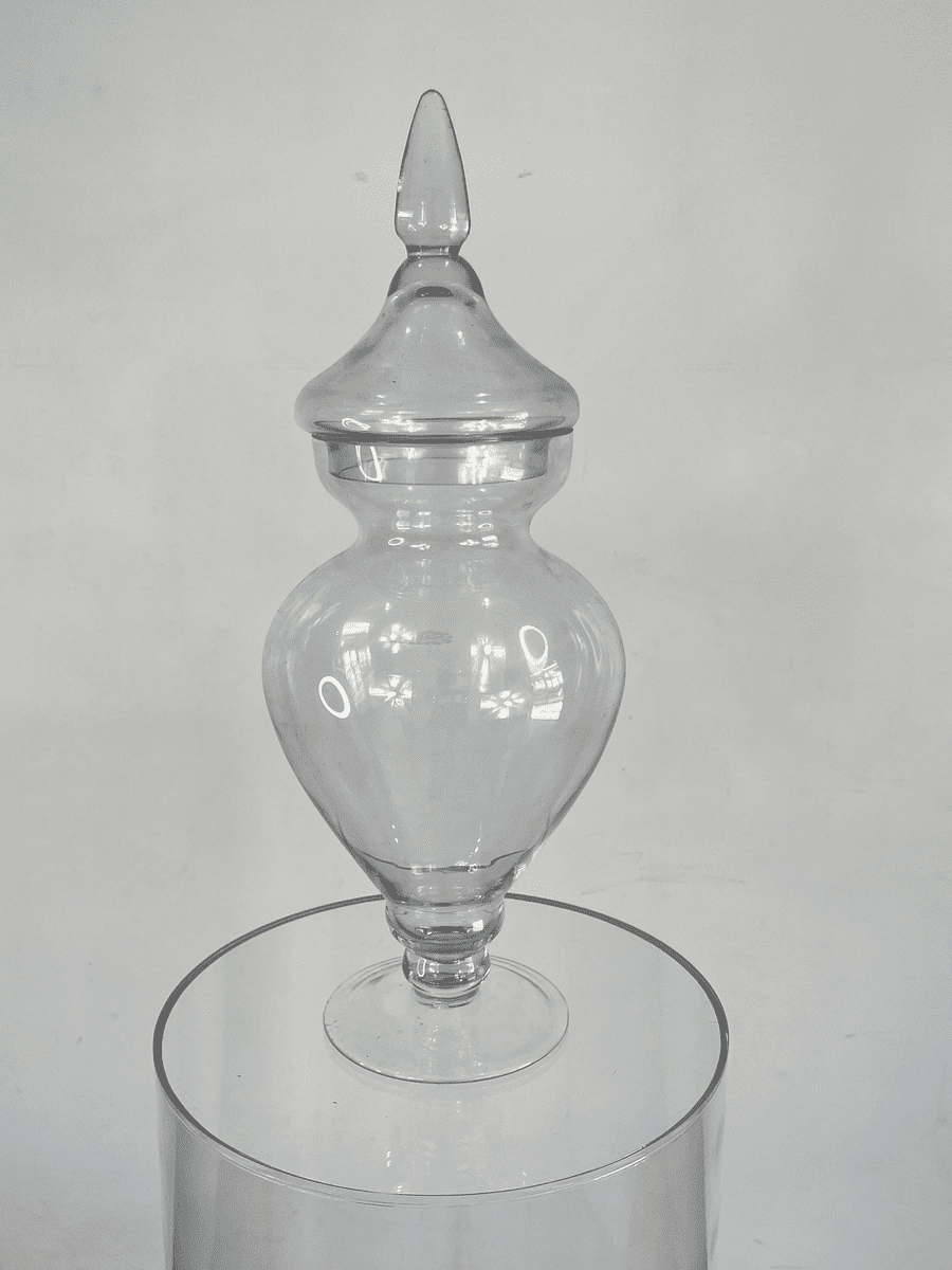 TEAR DROP GLASS JAR