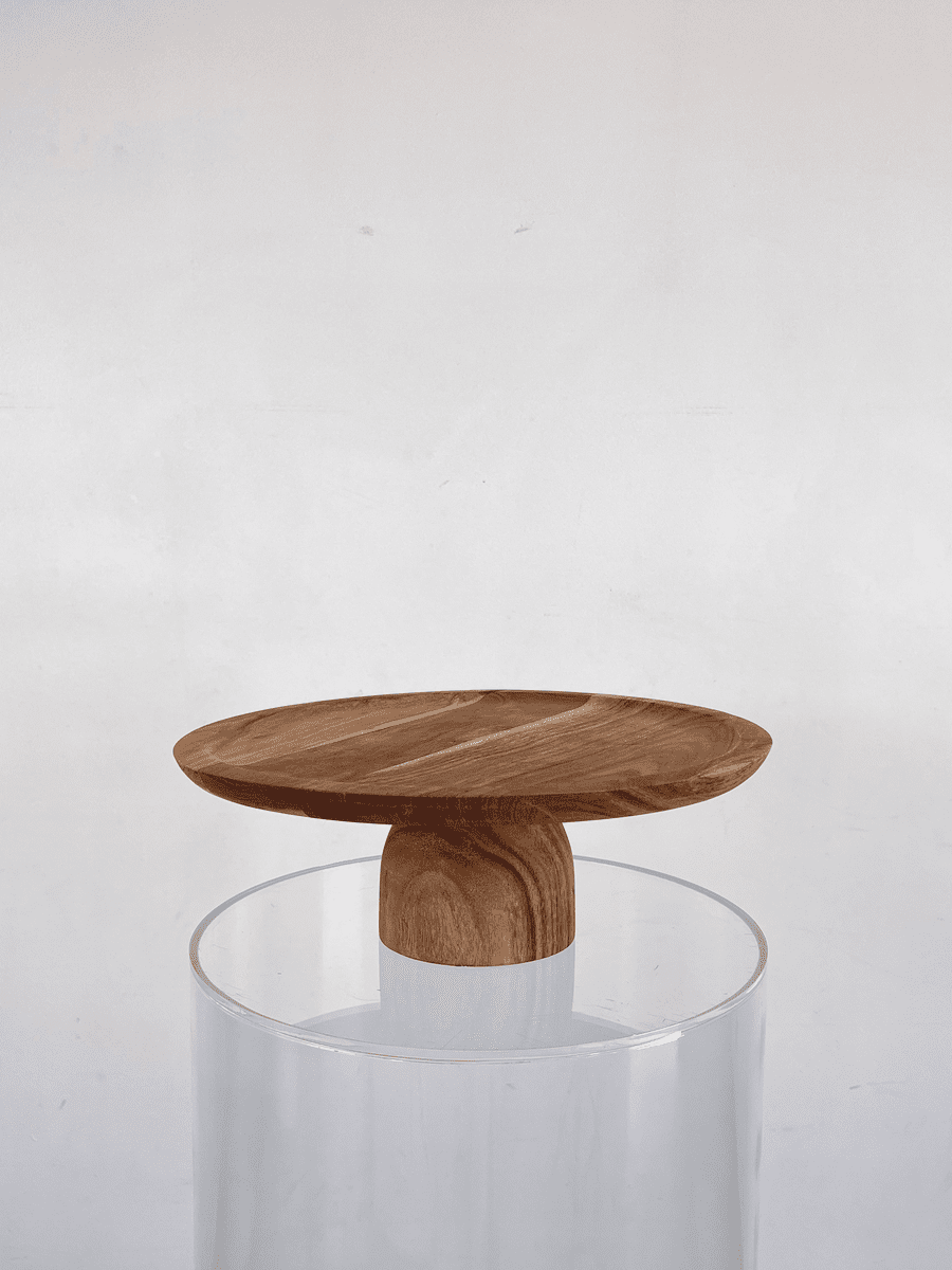 WOODEN CAKE STAND